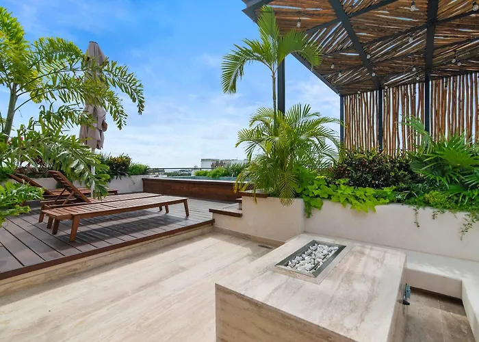 Stunning 2br With Plunge Pool - Rooftop Sea Views Playa del Carmen
