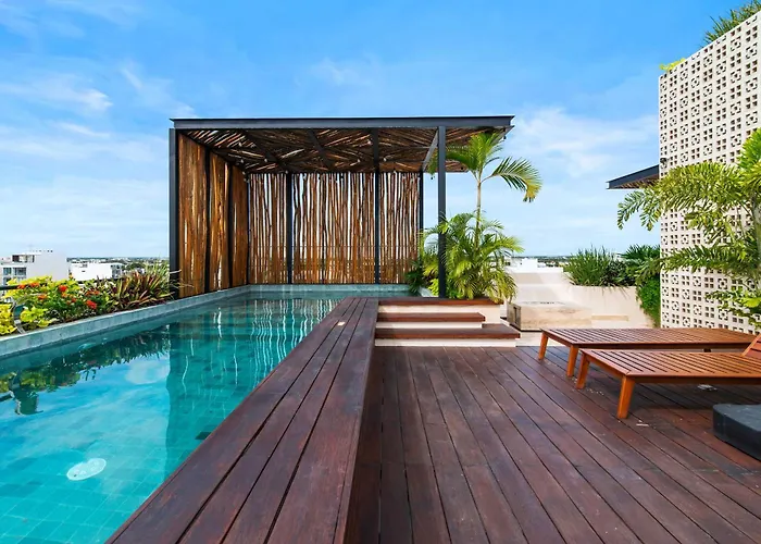 Stunning 2br With Plunge Pool - Rooftop Sea Views Apartamento Playa del Carmen